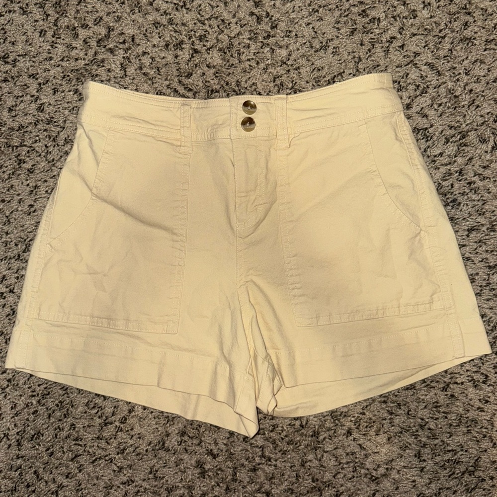 A New Day Yellow/Cream Khaki Shorts
